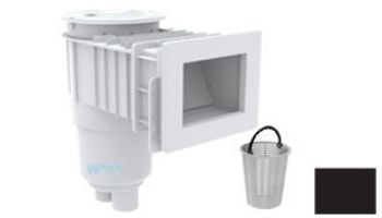 AquaStar Flow Star Skimmer with Narrow 9" Deep Throat, Float Assembly, Lid, Adjustable Collar and 9" Ultra Basket for Fiberglass | White | SKRFFL3N101-L | SKRVFL3N101-L