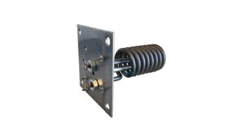 HydroQuip Flanged Titanium Heater Element | 5.5KW 240V 5" x 5" Plate 6" | 12-0010F-K