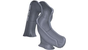 Global Pool Products Riptide Slide | Right Turn | Gray | GPPSRT-GREY-R