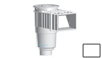 AquaStar Flow Star Standard Skimmer with Flush Face 4" Extension, Float Assembly, Basket, Lid, Collar and 4" Socket Sump | White | SKR14101D