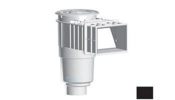 AquaStar Flow Star Standard Skimmer with Flush Face 4" Extension, Float Assembly, Basket, Lid, Collar and 4" Socket Sump | Black | SKR14102D