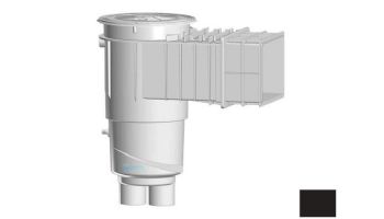 AquaStar Flow Star Water Bonded Skimmer with Flush Face 4" Extension, Float Assembly, Basket, Lid and Collar | Black | SKR32102