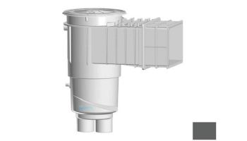 AquaStar Flow Star Water Bonded Skimmer with Flush Face 4" Extension, Float Assembly, Basket, Lid and Collar | Dark Gray | SKR32105