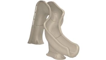 Global Pool Products Riptide Slide | Right Turn | Gray | GPPSRT-GREY-R