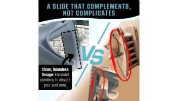 Global Pool Products Riptide Slide | Right Turn | Sandstone | GPPSRT-SAND-R