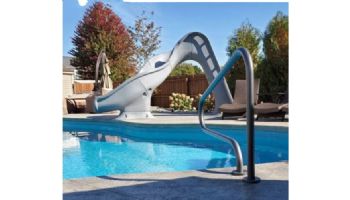 Global Pool Products Riptide Slide | Left Turn | Sandstone | GPPSRT-SAND-L
