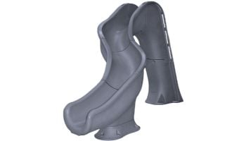 Global Pool Products Riptide Slide | Right Turn | Gray | GPPSRT-GREY-R