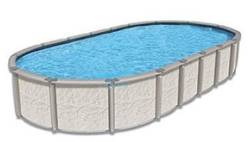 Azor 15' x 30' Oval Above Ground Pool | Basic Package 54" Wall | 182428