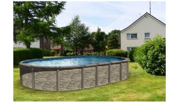 Azor 18' x 33' Oval Above Ground Pool | Basic Package 54" Wall | 182429