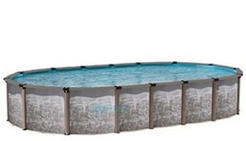 Regency LX 15' x 30' Oval Resin Hybrid Above Ground Pool | Basic Package 54" Wall | 182443