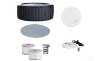 MSpa Urban Series Aurora Inflatable Round Bubble Spa with LED Light Strip | 6-Person | D-AU06 U-AU061