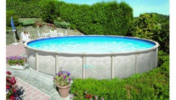 Magnus 30' Round Above Ground Pool | Basic Package 54" Steel Wall | 182485
