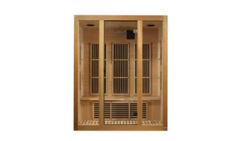 Golden Designs Maxxus Bellevue 3-Person Low EMF FAR Infrared Carbon Sauna | Hemlock | MX-J306-01