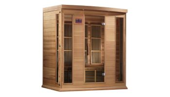 Golden Designs Maxxus 4-Person Low EMF FAR Infrared Carbon Sauna | Red Cedar | MX-K406-01 CED