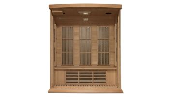 Golden Designs Maxxus 3-Person Near Zero EMF FAR Infrared Carbon Sauna | Hemlock | MX-K306-01-ZF