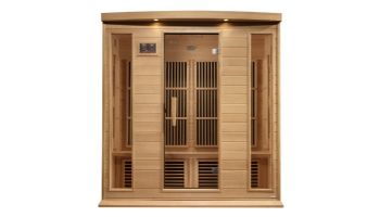 Golden Designs Maxxus 4-Person Near Zero EMF FAR Infrared Carbon Sauna | Hemlock | MX-K406-01-ZF