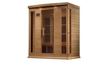 Golden Designs Maxxus 4-Person Near Zero EMF FAR Infrared Carbon Sauna | Hemlock | MX-K406-01-ZF