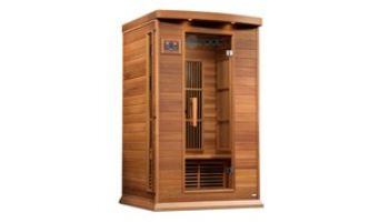 Golden Designs Maxxus 2-Person Near Zero EMF FAR Infrared Carbon Sauna | Red Cedar | MX-K206-01-ZF CED