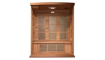 Golden Designs Maxxus 3-Person Near Zero EMF FAR Infrared Carbon Sauna | Red Cedar | MX-K306-01-ZF CED