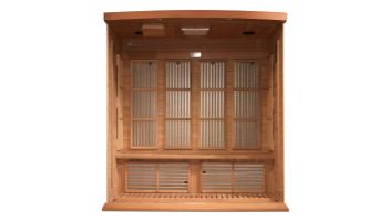Golden Designs Maxxus 4-Person Near Zero EMF FAR Infrared Carbon Sauna | Red Cedar | MX-K406-01-ZF CED