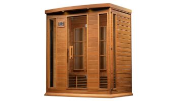 Golden Designs Maxxus 4-Person Near Zero EMF FAR Infrared Carbon Sauna | Red Cedar | MX-K406-01-ZF CED