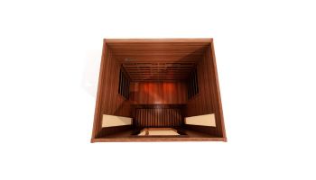 Golden Designs Maxxus 2-Person Full Spectrum Near Zero EMF FAR Infrared Carbon Sauna | Red Cedar | MX-M206-01-FS CED