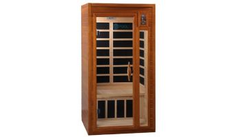Golden Designs Dynamic Barcelona Elite 1-2 Person Ultra-Low EMF FAR Infrared Sauna | Hemlock | DYN-6106-01 ELITE