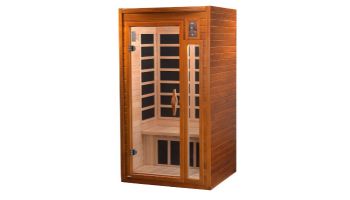 Golden Designs Dynamic Barcelona Elite 1-2 Person Ultra-Low EMF FAR Infrared Sauna | Hemlock | DYN-6106-01 ELITE