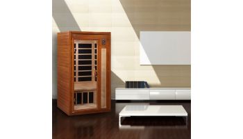 Golden Designs Dynamic Barcelona Elite 1-2 Person Ultra-Low EMF FAR Infrared Sauna | Hemlock | DYN-6106-01 ELITE
