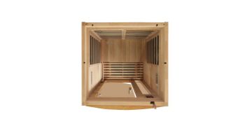Golden Designs Dynamic Barcelona Elite 1-2 Person Ultra-Low EMF FAR Infrared Sauna | Hemlock | DYN-6106-01 ELITE