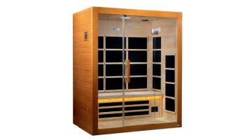 Golden Designs Dynamic Mersailles 3-Person Ultra-Low EMF FAR Infrared Sauna | Hemlock | DYN-6308-01