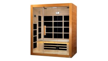 Golden Designs Dynamic Mersailles 3-Person Ultra-Low EMF FAR Infrared Sauna | Hemlock | DYN-6308-01