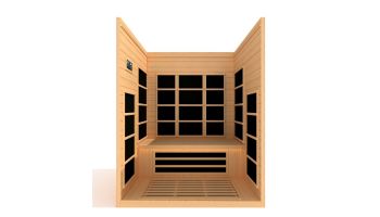 Golden Designs Dynamic Mersailles 3-Person Ultra-Low EMF FAR Infrared Sauna | Hemlock | DYN-6308-01