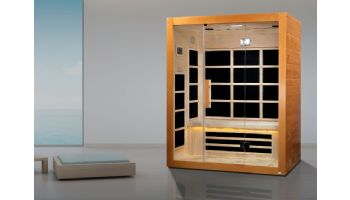 Golden Designs Dynamic Mersailles 3-Person Ultra-Low EMF FAR Infrared Sauna | Hemlock | DYN-6308-01