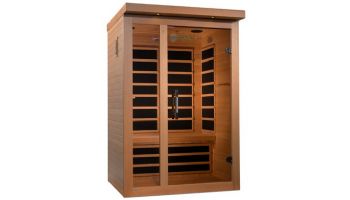 Golden Designs Dynamic Llumeneres 2-Person Ultra-Low EMF FAR Infrared Sauna | Hemlock | DYN-6215-02 | DYN-6215-02 Elite