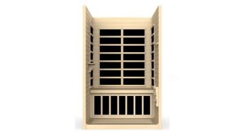 Golden Designs Dynamic Llumeneres 2-Person Ultra-Low EMF FAR Infrared Sauna | Hemlock | DYN-6215-02 | DYN-6215-02 Elite