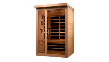 Golden Designs Dynamic Llumeneres 2-Person Ultra-Low EMF FAR Infrared Sauna | Hemlock | DYN-6215-02 | DYN-6215-02 Elite