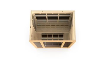 Golden Designs Dynamic Vila 3-Person Ultra-Low EMF FAR Infrared Sauna | Hemlock | DYN-6315-02 | DYN-6315-02 Elite