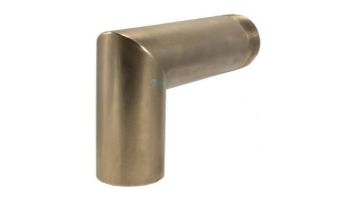Black Oak Foundry 1.5 Deco 90 Degree Downspout | Antique Brass / Bronze Finish | S931-AB