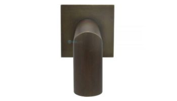 Black Oak Foundry 1.5 Deco 90 Degree Downspout with Square Backplate | Antique Brass / Bronze Finish | S943-AB