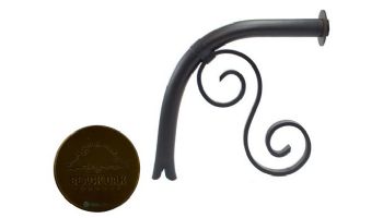 Black Oak Foundry Large Droop Spout with Mini Backplate | Antique Brass / Bronze Finish | S7710-AB | S7711-AB