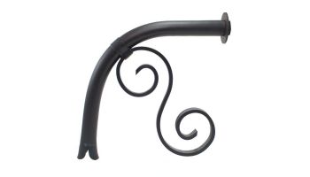 Black Oak Foundry Large Droop Spout with Mini Backplate | Antique Brass / Bronze Finish | S7710-AB | S7711-AB