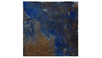 National Pool Tile Coral 6x6 Series Bullnose Tile | Rustic Blue | CRL-RUSTIC SBN