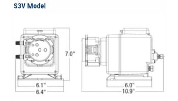 Stenner Peristaltic Metering Pumps S Variable Series | 5 GPD 120V/60Hz USA 3/8" White Tubing 100 PSI | S3V01AA301N