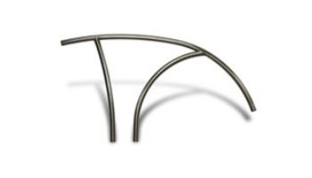 SR Smith Artisan Series Deck-Mounted Stair Rail | .065 Thickness 1.90" OD | Powder Coated Coppervein | ART-1004-CV