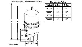Pentair Fiberglass D.E. Filter, FNS Plus | 48 Square Feet | 180008