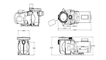 Pentair SuperFlo 1HP Standard Efficiency Pool Pump 115-230V | 340038