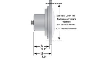 Halco Lighting ProLED RGBW Color LED Pool Light Fixture Retrofits SwimQuip Niche | 120V 33W 50' Cord | FLCWP-120-7-50-SQ