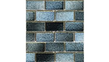 Fujiwa Tile Glasstel Mosaic Series 7/8" x 1-7/8" | Aqua | Glasstel-31