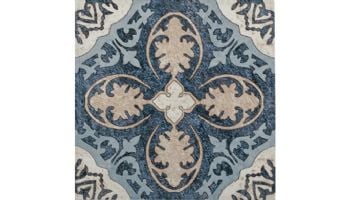National Pool Tile Geostone 6x6 Series |  Blue Pattern | GST-BLUE PTRN